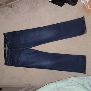 7 for all mankind standard straight jeans stretch tek waist 38